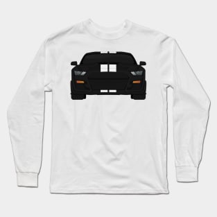 Shelby GT500 2020 Shadow-Black + White Stripes Long Sleeve T-Shirt